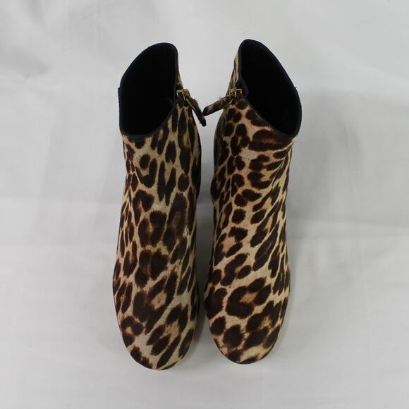 *NEW WITHOUT BOX* TORY BURCH BROOKE LEAPORD CALF HAIR BOOTIES - Picture 6 of 9